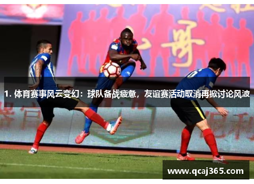 1. 体育赛事风云变幻：球队备战疲惫，友谊赛活动取消再掀讨论风波